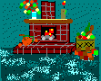 Fall Fireplace Scene