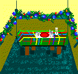 Table set for Christmas Dinner